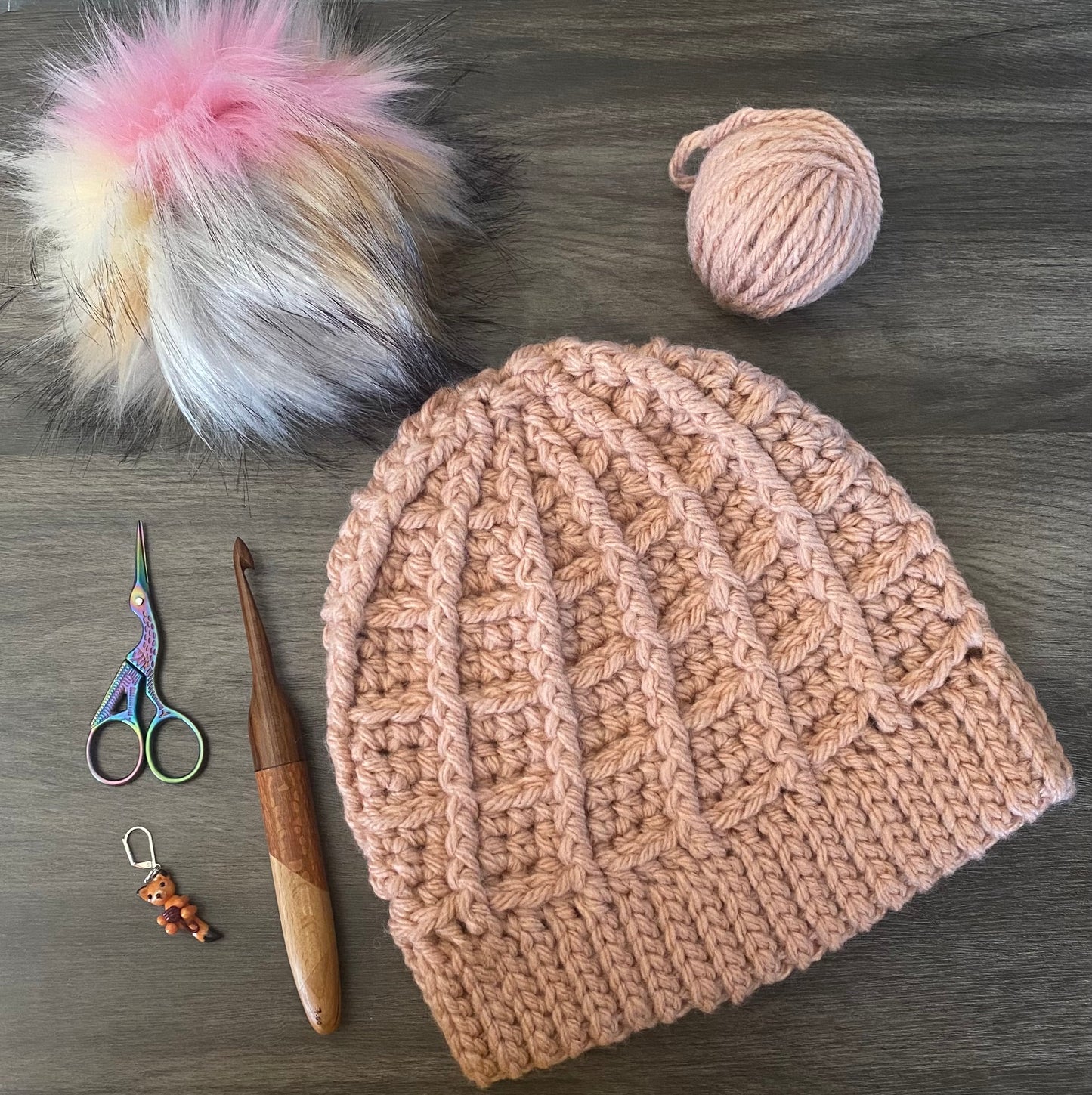Brick Beanie - Crochet Pattern PDF