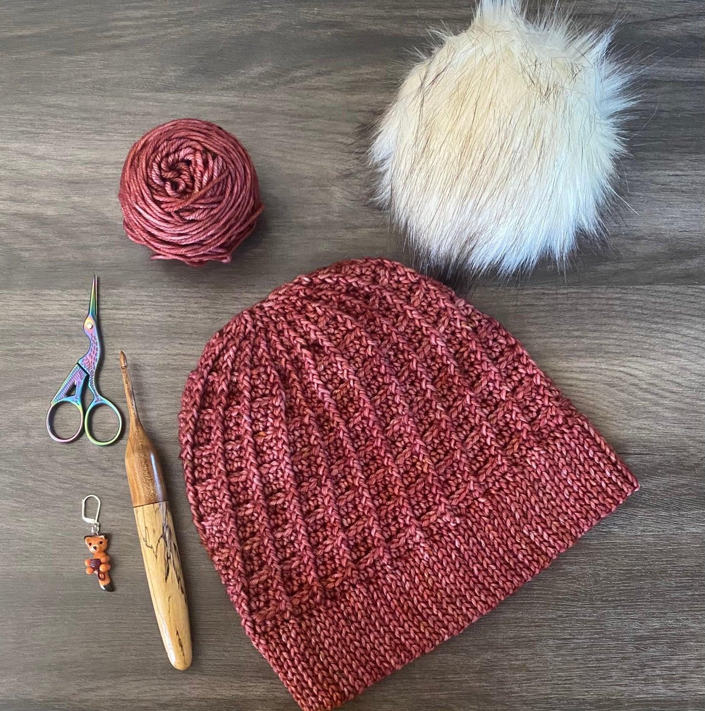 Brick Beanie - Crochet Pattern PDF