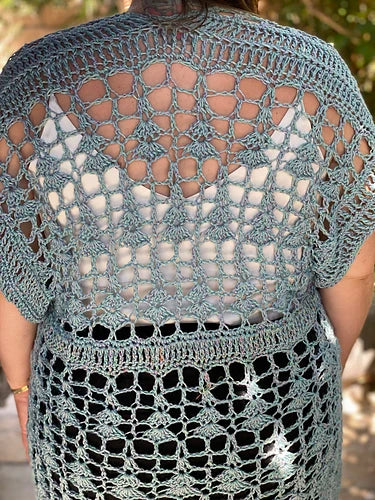 Blooming Shells Cardigan - PDF crochet pattern
