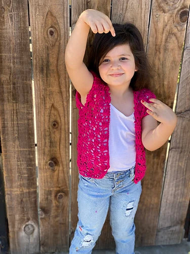 Mini Lotus Blossom Cardigan - PDF crochet pattern