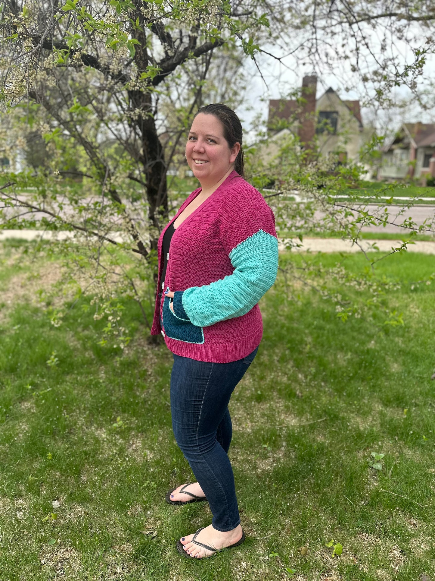 Spring Break Cardigan - PDF crochet pattern