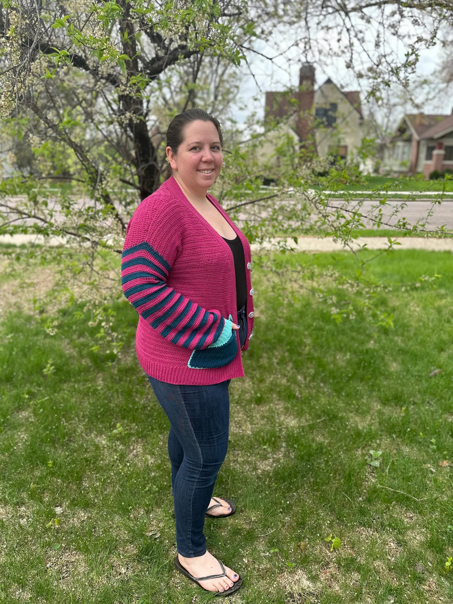 Spring Break Cardigan - PDF crochet pattern