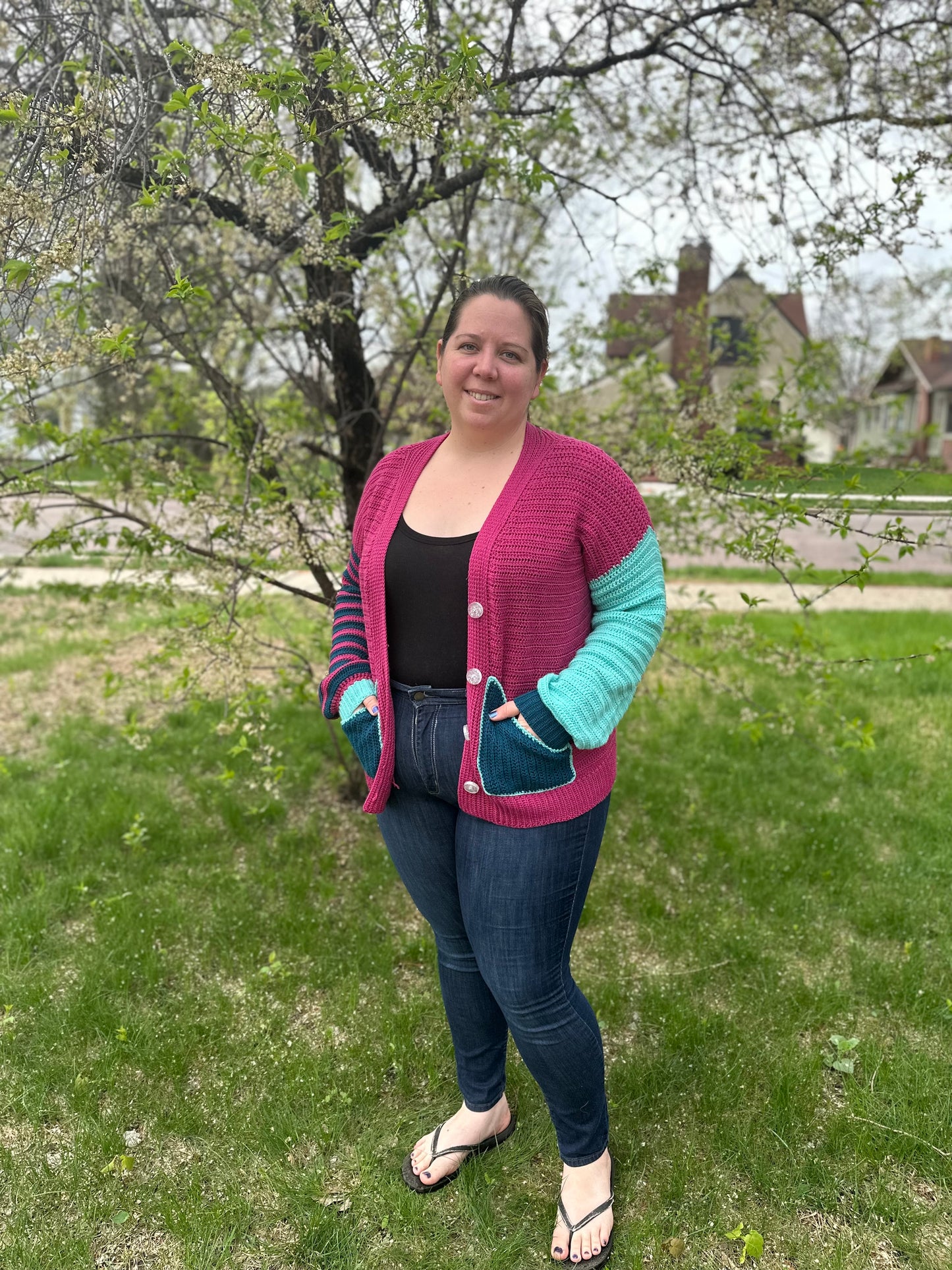 Spring Break Cardigan - PDF crochet pattern