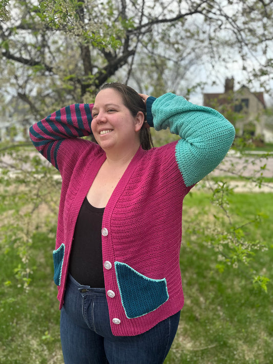 Spring Break Cardigan - PDF crochet pattern