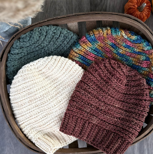 Railroad Beanie - Crochet Pattern PDF