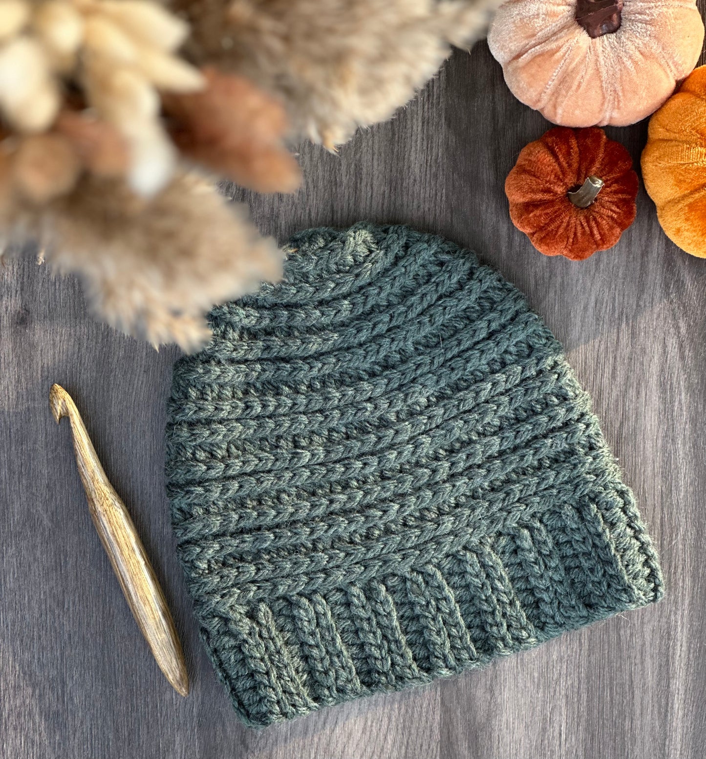 Railroad Beanie - Crochet Pattern PDF