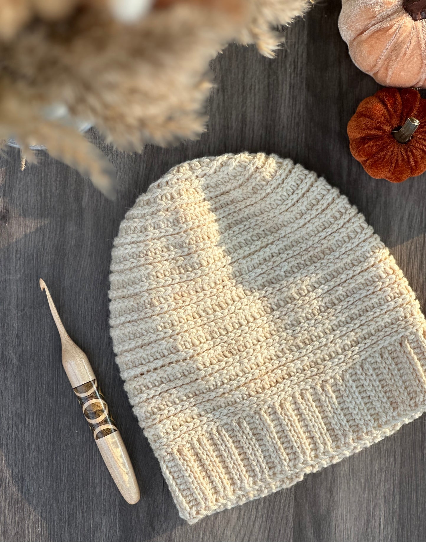 Railroad Beanie - Crochet Pattern PDF