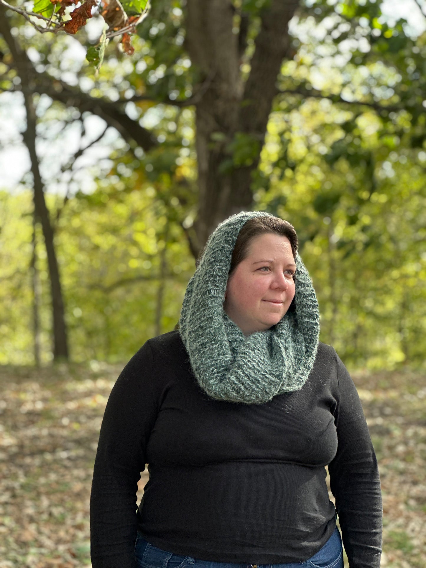 Rustic Comfort Infinity Scarf - Knitting Pattern PDf